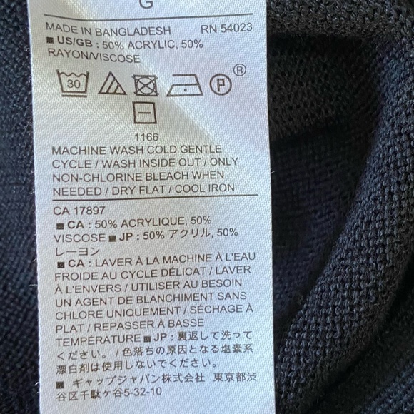 Banana Republic Womens V-Neck Black Knit Long Sleeve Office Casual Sweater-Sz-L - Picture 13 of 16